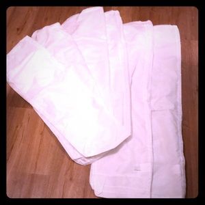Garment Bags 6 Pieces Brand New White